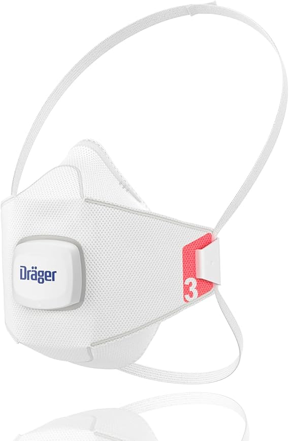 Drager 1930V Valved FFP3 N95 Mask 5 Pcs