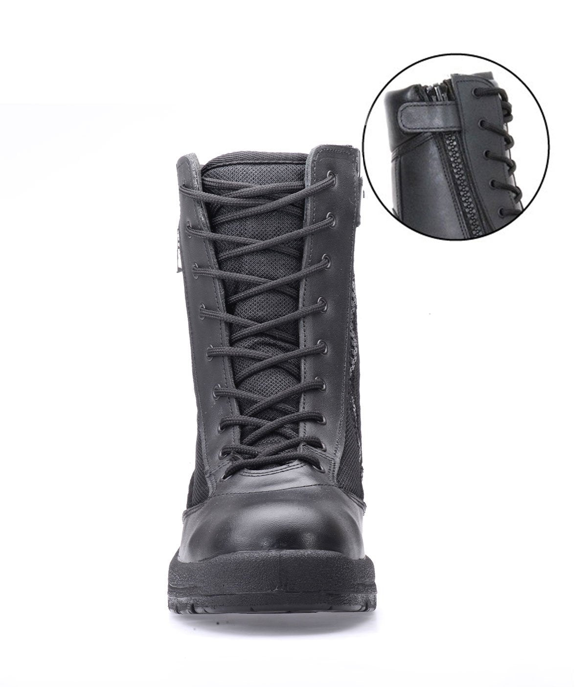 YDS ML 100 C Zipped Military Police Boots Black Colour