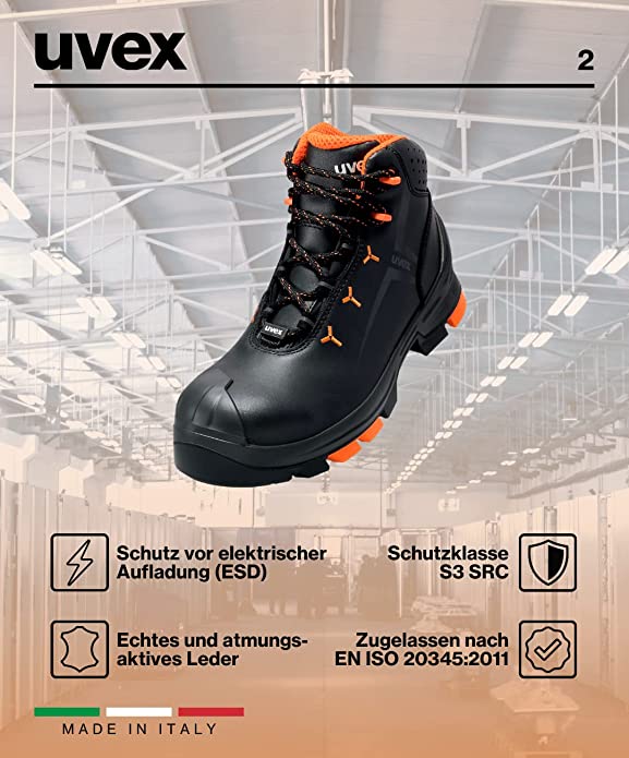 Uvex 6503 S3 SRC ESD Work Boots